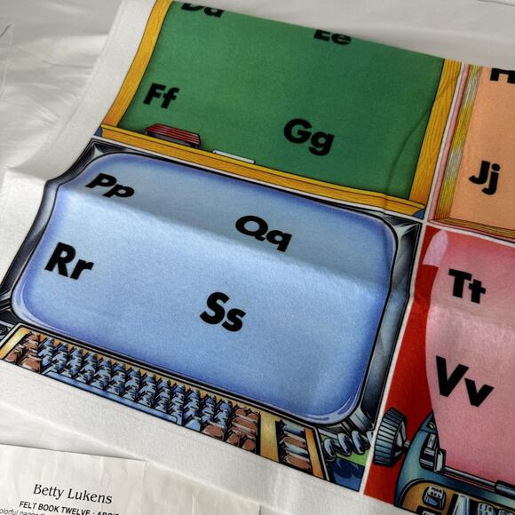 Vintage Betty Lukens Felt ABC Alphabet Kit Educational Activity Book Twelve - Picture 7 of 8